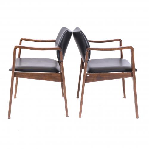 ARNE WAHL IVERSEN (1947-2006) PAIR OF ARMCHAIRS, CIRCA 1960