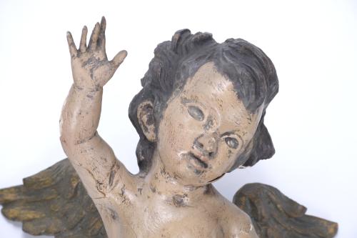 EARLY 20TH CENTURY SPANISH SCHOOL. "PAIR OF PUTTI"