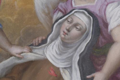 17TH-18TH CENTURY ITALIAN SCHOOL. "ECSTASY OF SAINT TERESA"