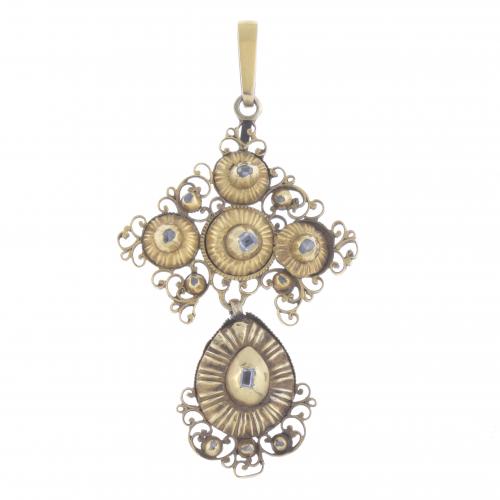 CATALAN PENDANT, 19TH CENTURY.