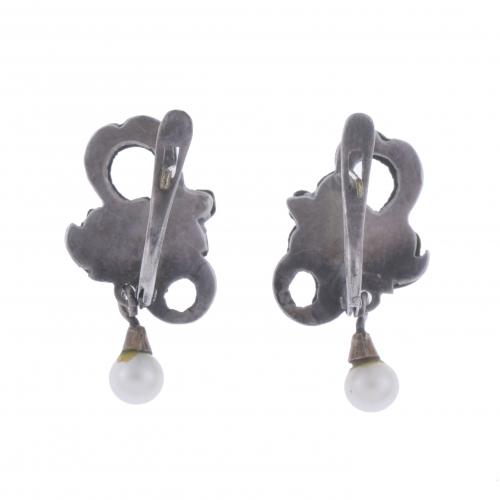 CATALAN EARRINGS, EARLY 20TH CENTURY.