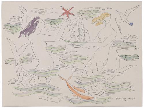 JAUME MERCADER MIRET (1914-2009).  "MERMAIDS", 1954.