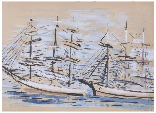 ESTEBAN VICENTE (1903-2001).  "SHIPS".