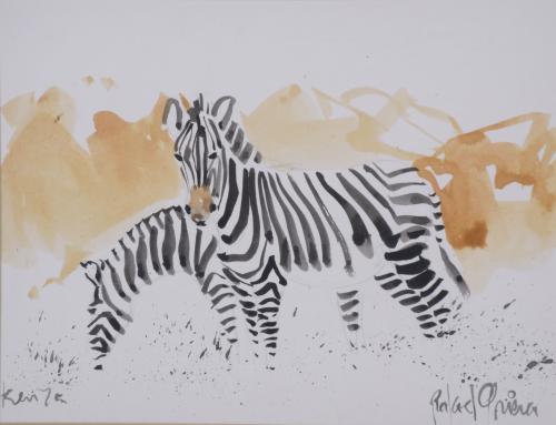 RAFAEL GRIERA (1934). "ZEBRAS", Kenya.