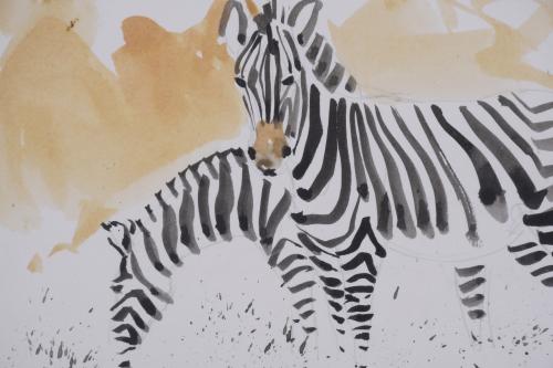 RAFAEL GRIERA (1934). "ZEBRAS", Kenya.