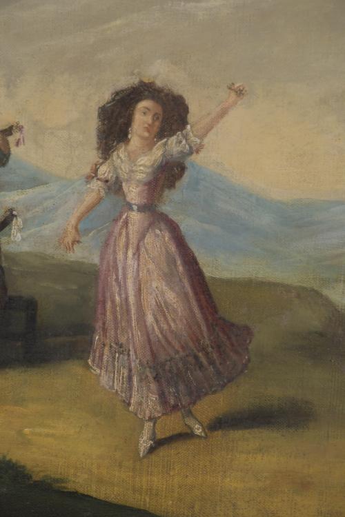 LATE 19TH CENTURY SPANISH SCHOOL. "DANCE".