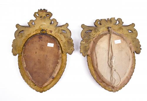 PAIR OF RELIQUARIES, 19TH CENTURY.