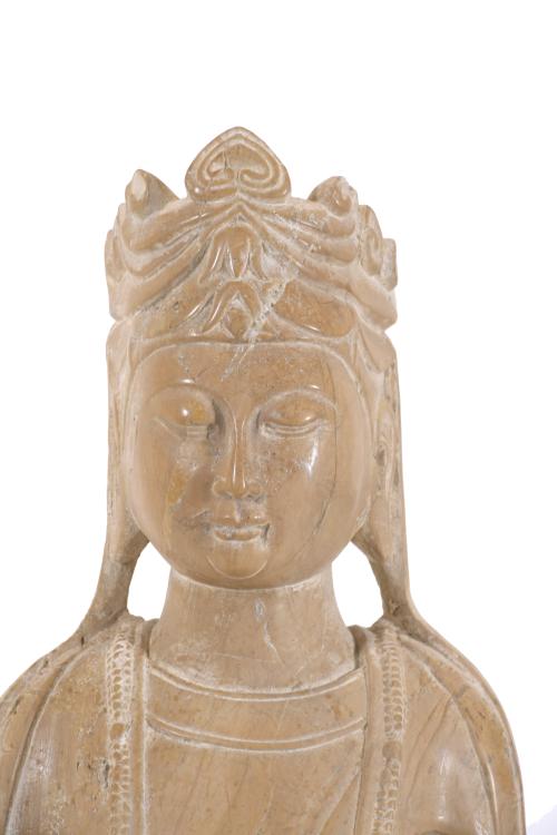 SCULPTURE OF AN ASIAN DEITY, 20TH CENTURY.