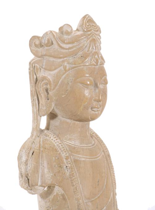 SCULPTURE OF AN ASIAN DEITY, 20TH CENTURY.