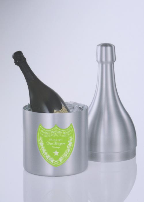 MARC NEWSON FOR DOM PERIGNON. BOTTLE-SHAPED ICE BUCKET.