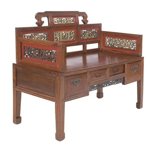 LATE QING DYNASTY, 19TH CENTURY. OPIUM SMOKERS&#39; BENCH.