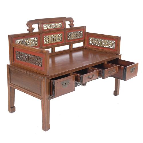 LATE QING DYNASTY, 19TH CENTURY. OPIUM SMOKERS&#39; BENCH.