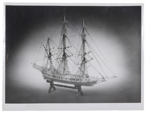 SMALL SHIP MODEL IN BONE, 1945-1948