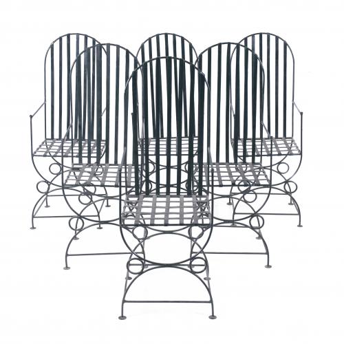 GARDEN CHAIRS, SECOND HALF 20TH CENTURY.