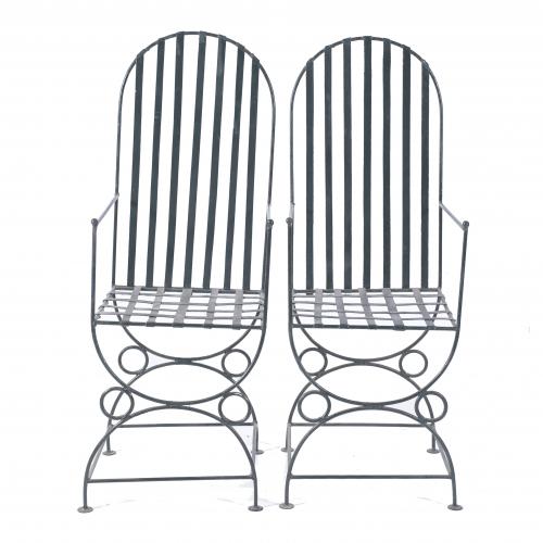 GARDEN CHAIRS, SECOND HALF 20TH CENTURY.