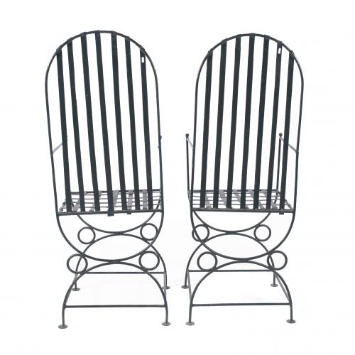 GARDEN CHAIRS, SECOND HALF 20TH CENTURY.