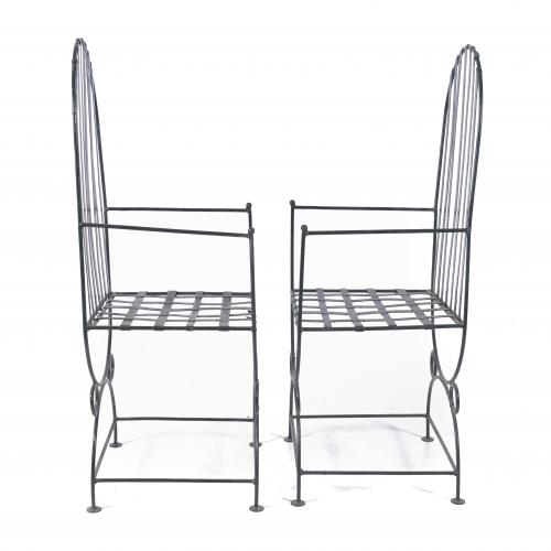 GARDEN CHAIRS, SECOND HALF 20TH CENTURY.