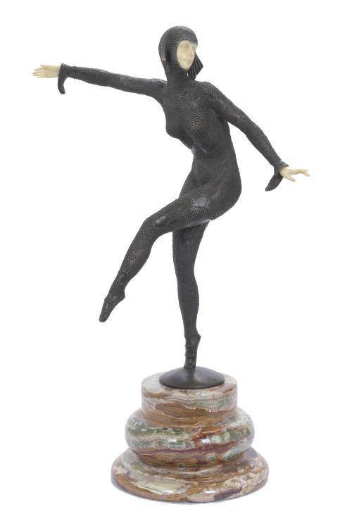 AFTER MODELS BY DEMÉTRE CHIPARUS (1886-1947).  "DANCER"