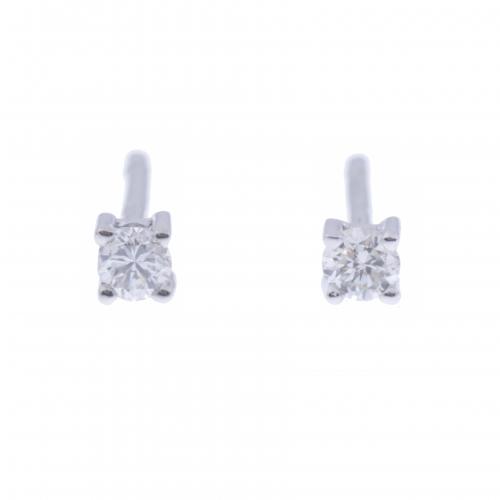 DIAMOND SOLITAIRE EARRINGS.