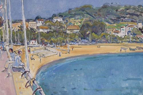 JOSEP AMAT PAGES (1901-1991). "SANT FELIU DE GUÍXOLS PROMEN