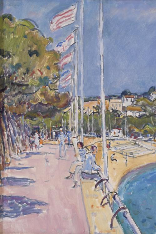 JOSEP AMAT PAGES (1901-1991). "SANT FELIU DE GUÍXOLS PROMEN