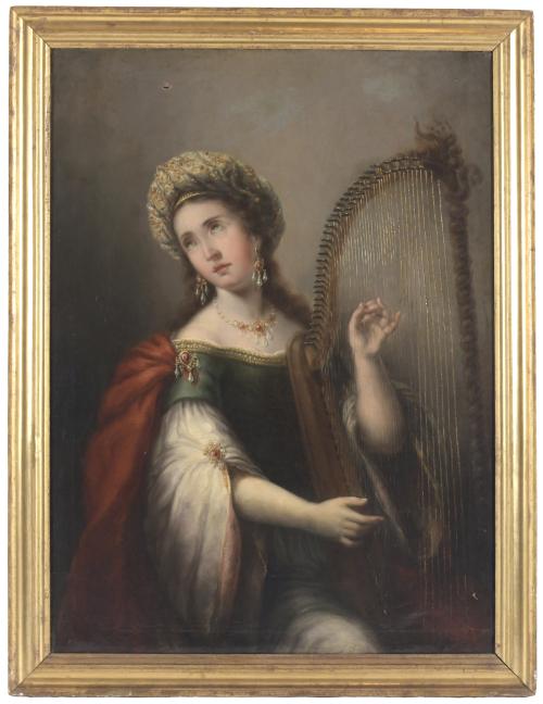 JOSÉ GUTIÉRREZ DE LA VEGA (1791-1865).  "SAINT CECILIA".