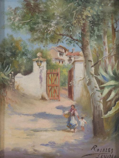 CARLOTA ROSALES MARTINEZ DE PEDROSA (1872-1958).  "LANDSCAP