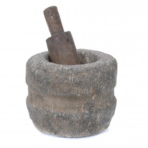 STONE MORTAR, 18TH CENTURY.