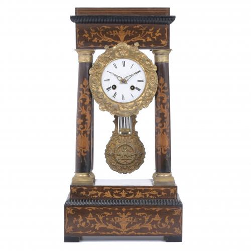 CHARLES X PERIOD PORTICO CLOCK.