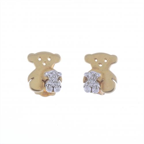 TOUS. BEAR-SHAPED EARRINGS.