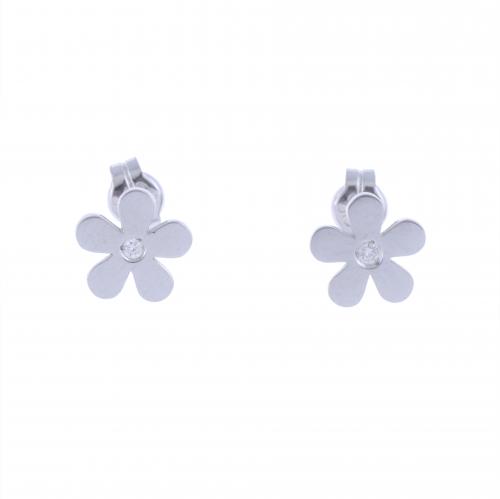 FLORA EARRINGS WITH DIAMOND.