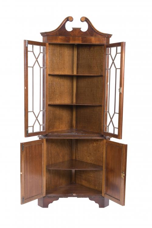 GEORGE III STYLE DISPLAY CABINET, 20TH CENTURY.