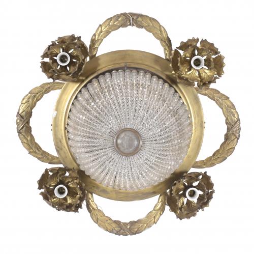 BELLE EPOQUE CEILING LAMP, LATE 19TH CENTURY.