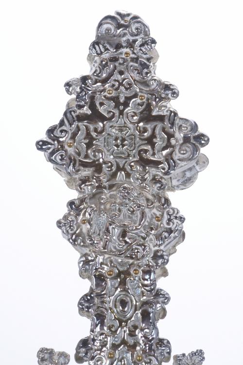 PROCESSIONAL CROSS, 19TH CENTURY.