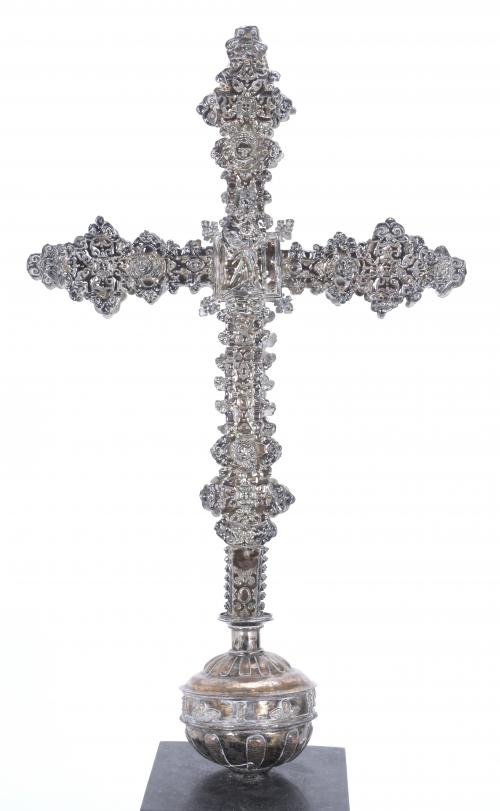 PROCESSIONAL CROSS, 19TH CENTURY.