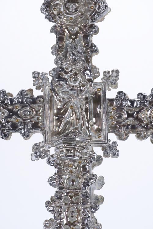 PROCESSIONAL CROSS, 19TH CENTURY.