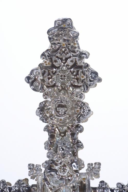 PROCESSIONAL CROSS, 19TH CENTURY.