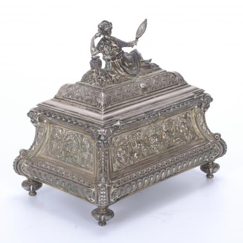 NAPOLEON III PERIOD BOX IN SILVER.