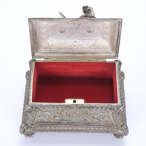 NAPOLEON III PERIOD BOX IN SILVER.