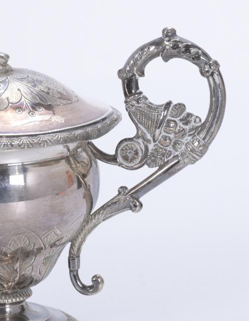 SMALL SILVER GOBLET, 19TH CENTURY.