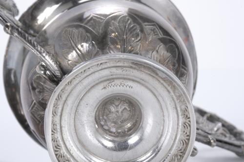 SMALL SILVER GOBLET, 19TH CENTURY.