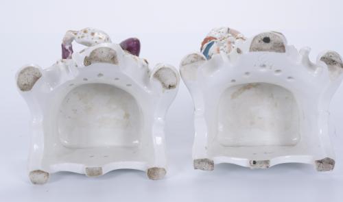 PARIS MANUFACTURE. PAIR OF PORCELAIN FIGURES FROM NAPOLEON