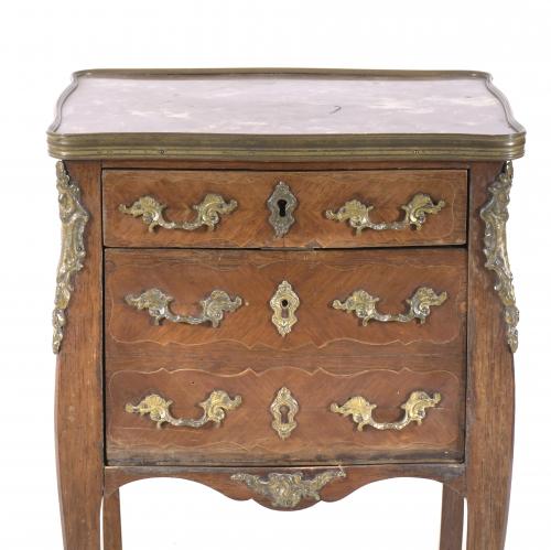 LOUIS XV STYLE SIDE TABLE, 19TH CENTURY.