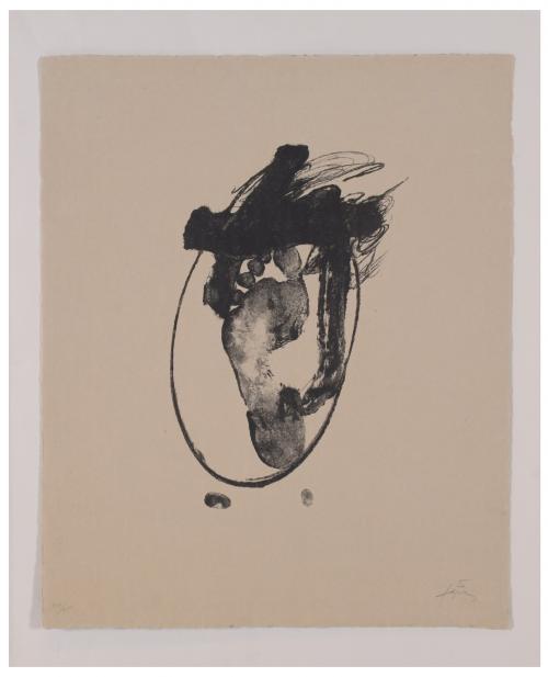 ANTONI TÀPIES (1923-2012). "PISADA", circa 1970.