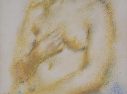 JOAN PALET (1911-1996). "PORTRAIT OF A NAKED WOMAN".