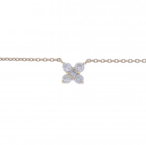 ANKLET WITH DIAMONDS FLOWER.