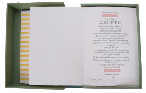 MIQUEL PLANA I CORCÓ (1943-2012).  LOTE CON TRES LIBROS: "C