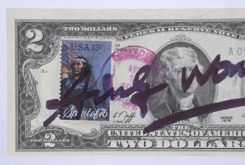 ATRIBUIDO A ANDREW WARHOL (1928-1987). BILLETE AMERICANO DE