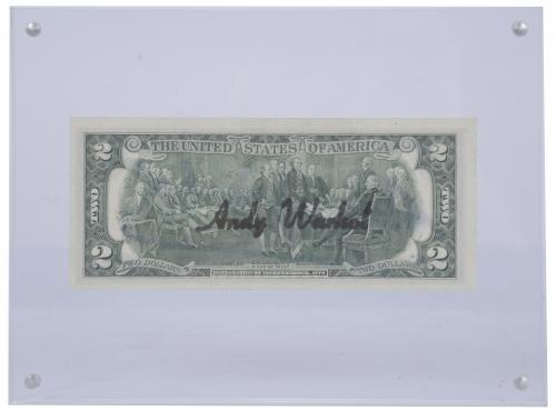 ATRIBUIDO A ANDREW WARHOL (1928-1987). BILLETE AMERICANO DE