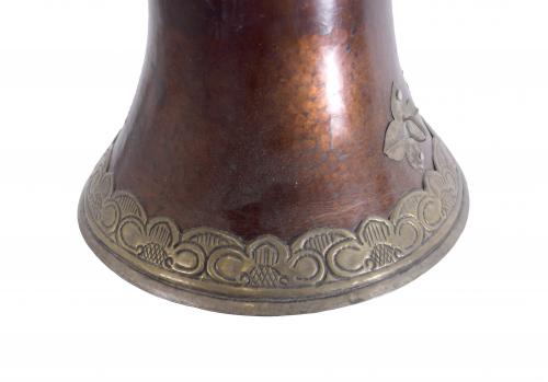 TIBETAN CEREMONIAL HORN, FIRST HALF OF THE 20TH CENTURY.